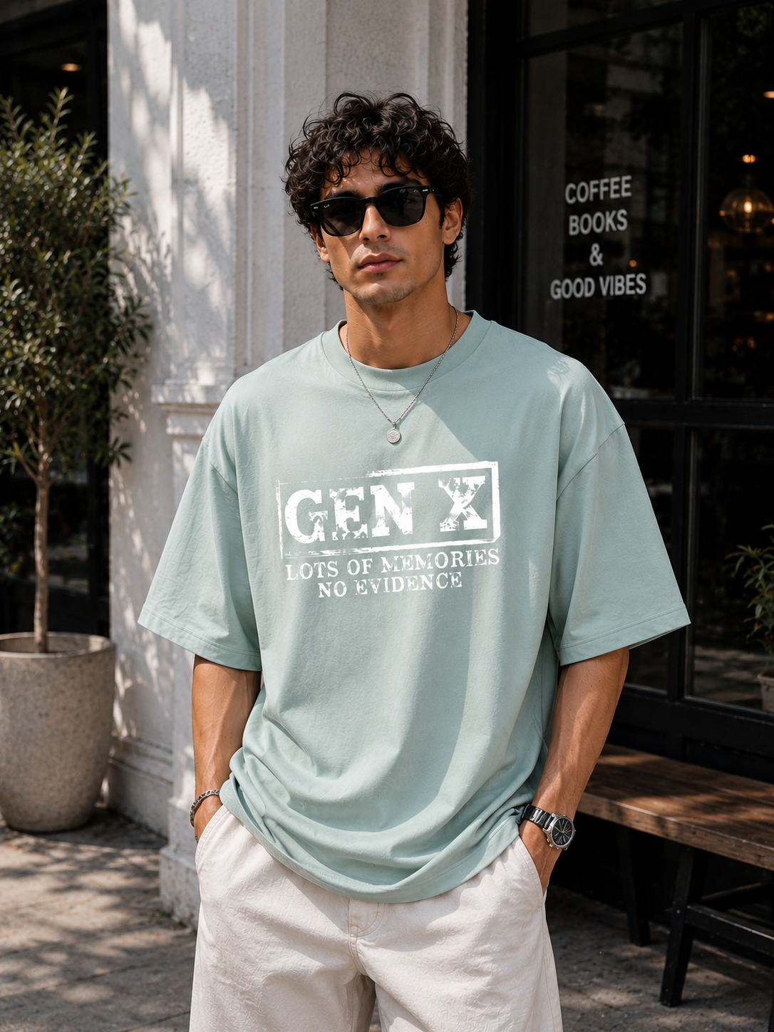 “GEN X – Lots of Memories, No Evidence” Unisex Terry Oversized Tee