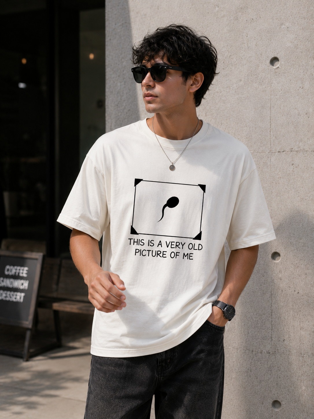 "Very Old Picture of Me” - Unisex Terry Oversized Tee