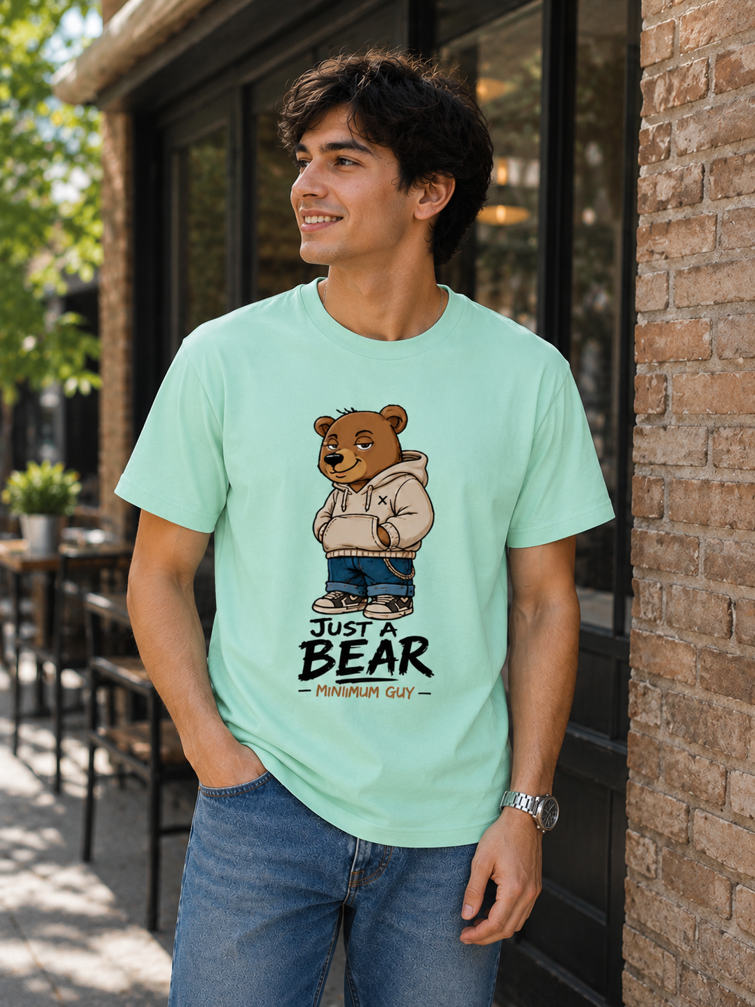 "Just a bear" - Premium Unisex Stretch T-shirt