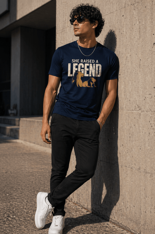 "She raised a legend" - Premium Unisex Stretch T-shirt
