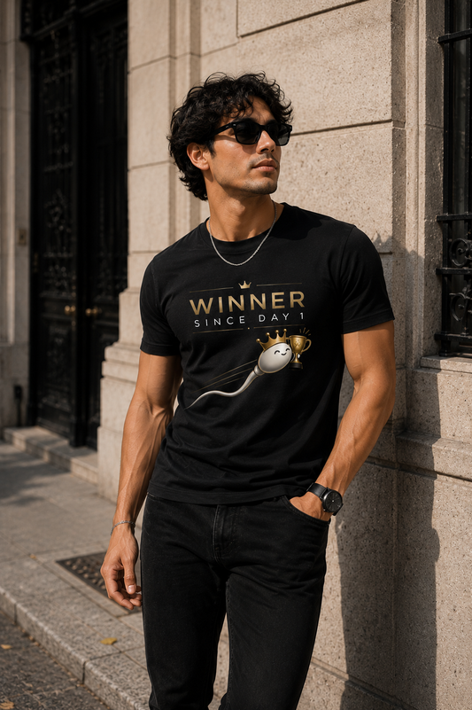 "WINNER SINCE DAY 1" - Premium Unisex Stretch T-shirt