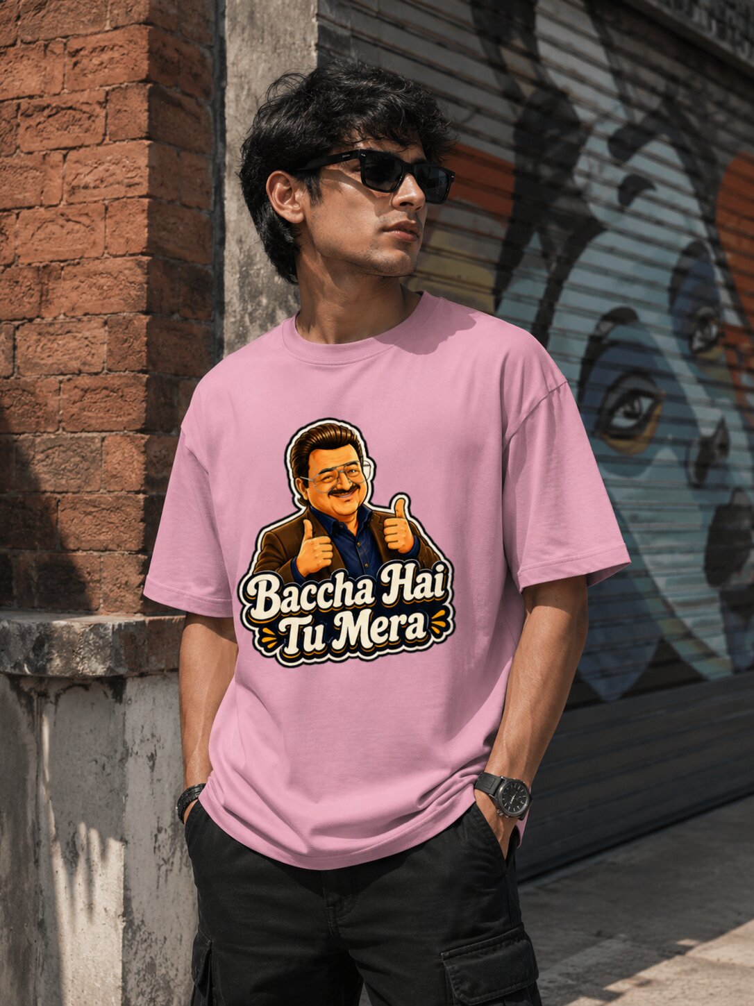 "Baccha Hai Tu Mera" - Unisex Premium Terry Oversized Tee