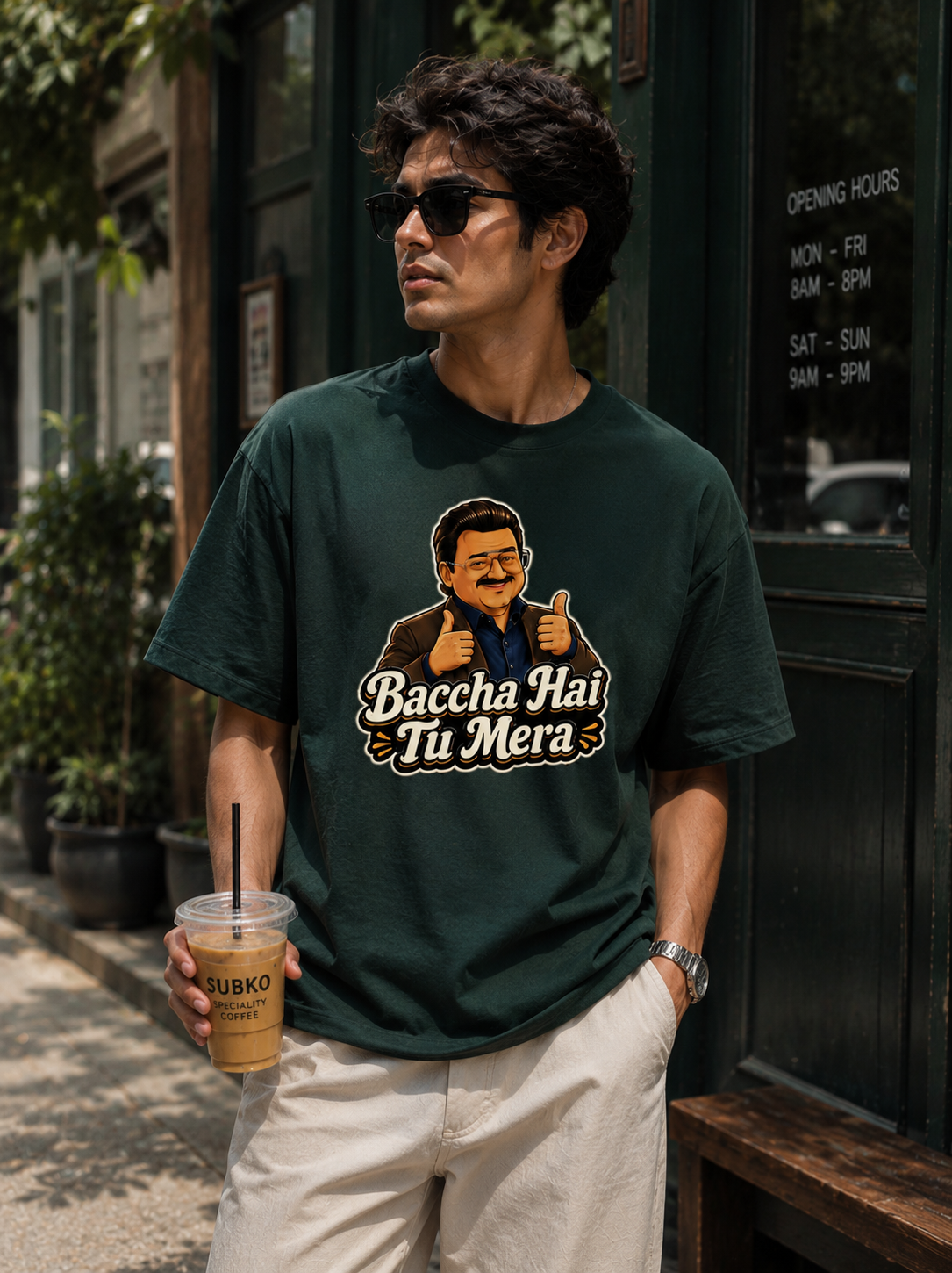 "Baccha Hai Tu Mera" - Unisex Premium Terry Oversized Tee