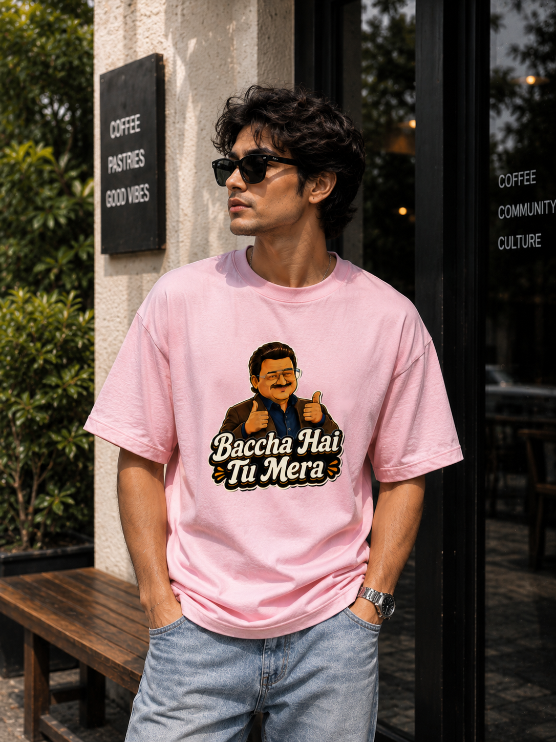 "Baccha Hai Tu Mera" - Unisex Premium Terry Oversized Tee