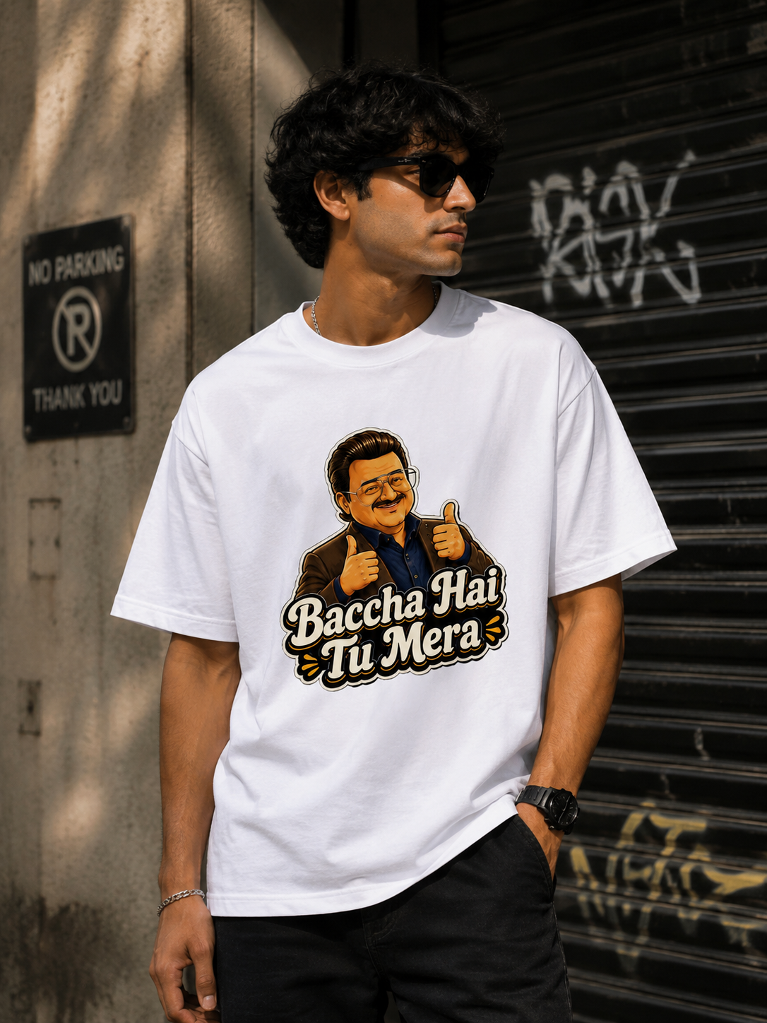 "Baccha Hai Tu Mera" - Unisex Premium Terry Oversized Tee