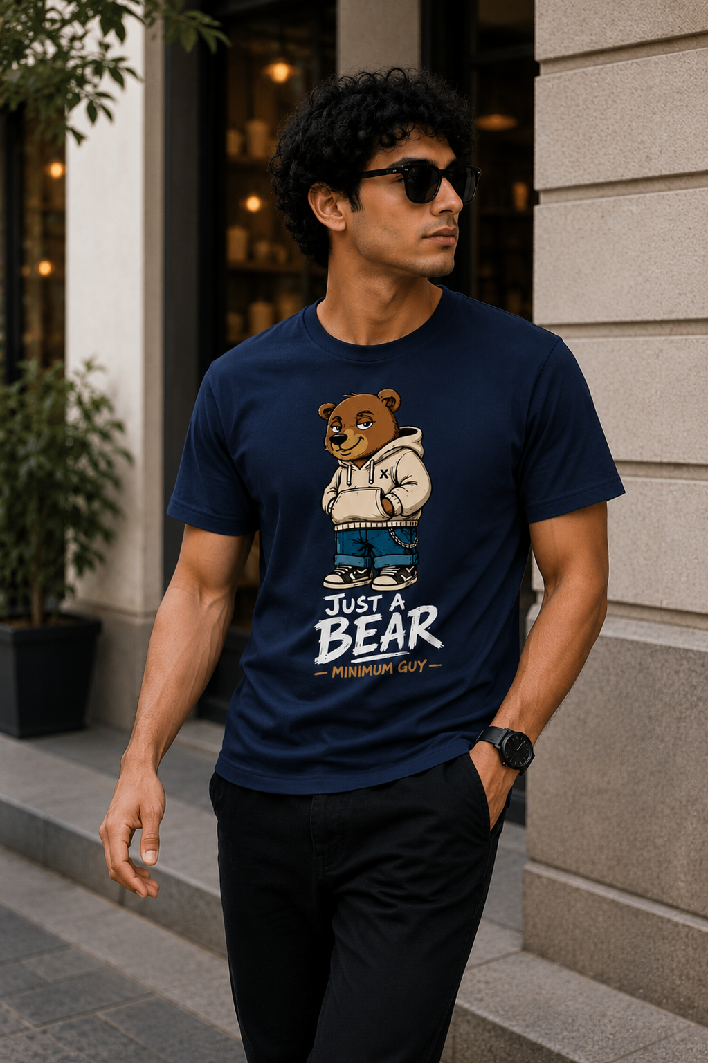 “Just a Bear” - Premium Unisex Stretch T-shirt