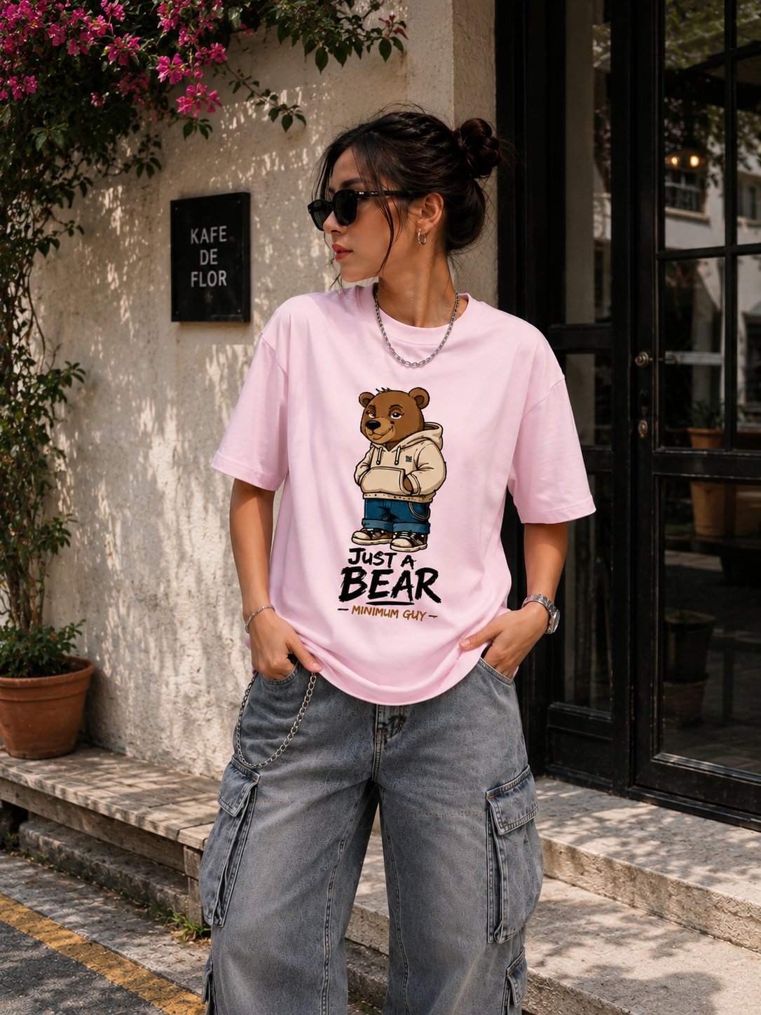 "Just a bear" - Unisex Premium Terry Oversized Tee
