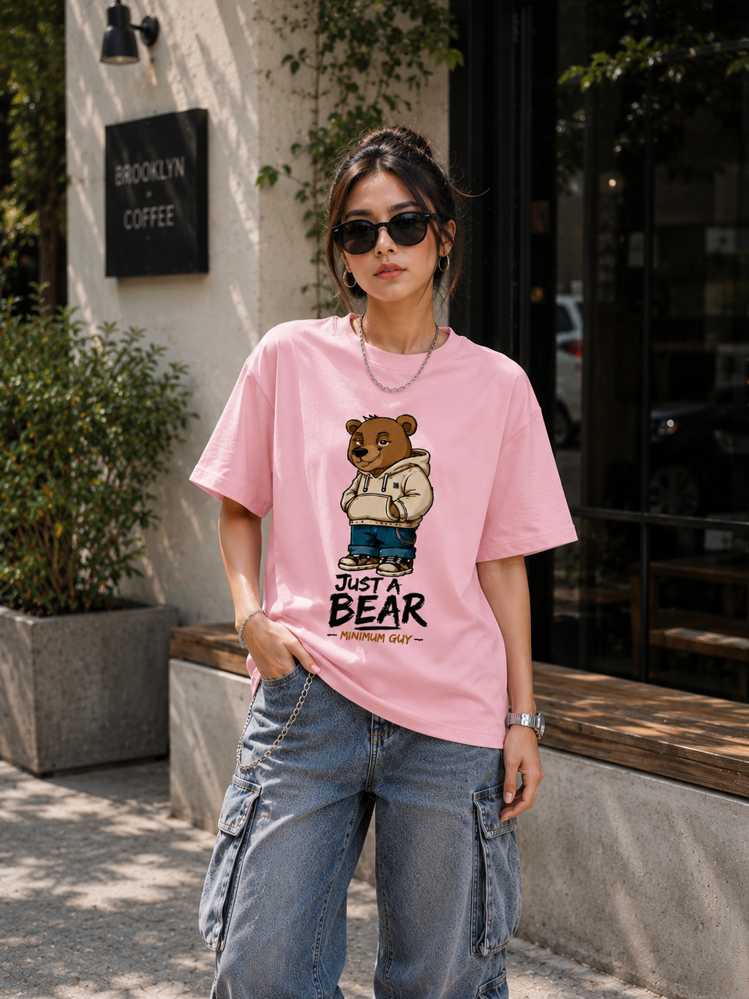 "Just a bear" - Unisex Premium Terry Oversized Tee