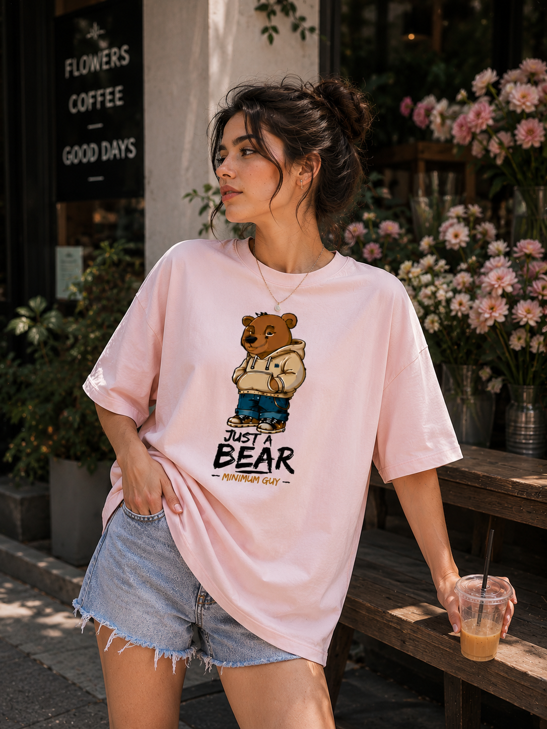"Just a bear" - Premium Unisex Stretch T-shirt