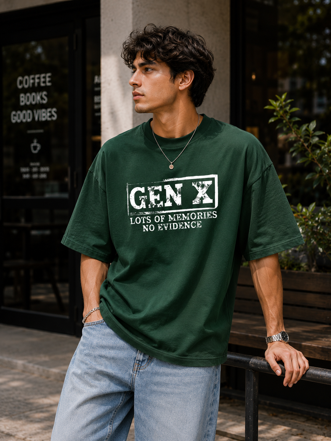 “GEN X – Lots of Memories, No Evidence” Unisex Terry Oversized Tee