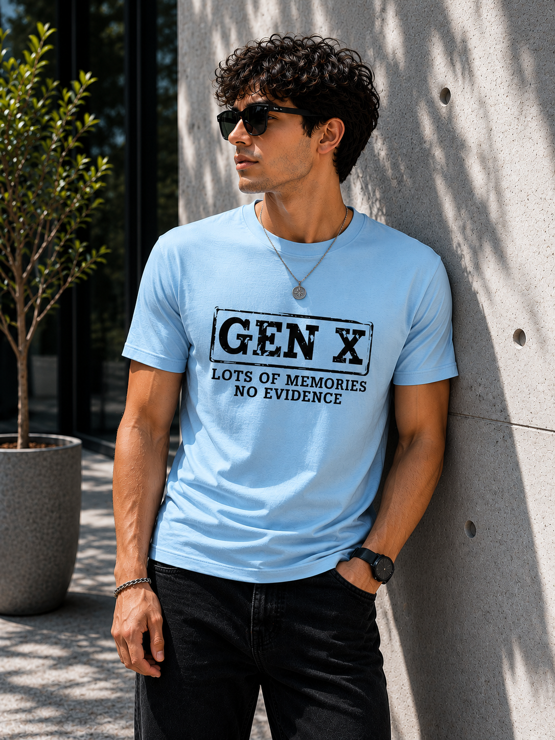 “GEN X – Lots of Memories, No Evidence” - Unisex Stretch T-shirt