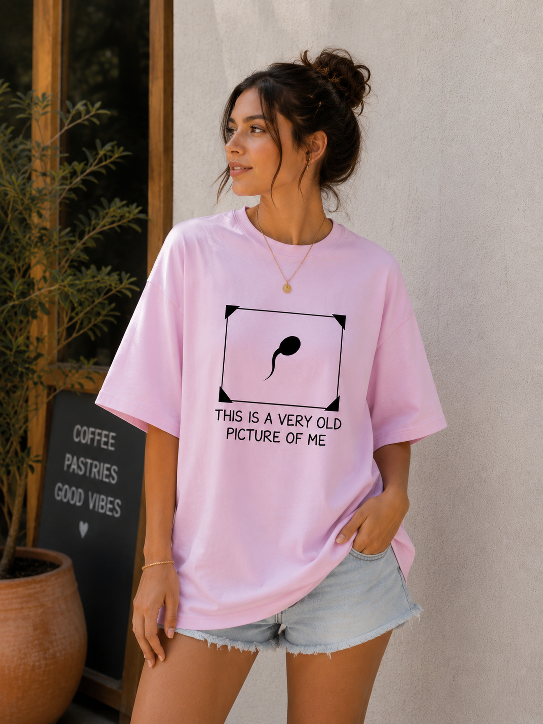 "Very Old Picture of Me” - Unisex Terry Oversized Tee