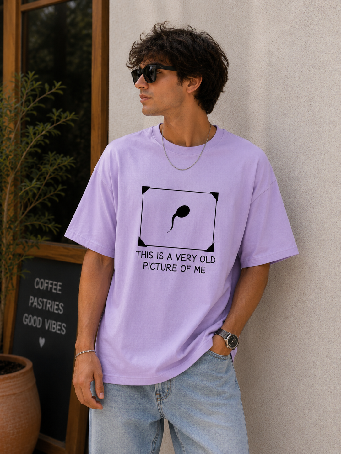 "Very Old Picture of Me” - Unisex Terry Oversized Tee