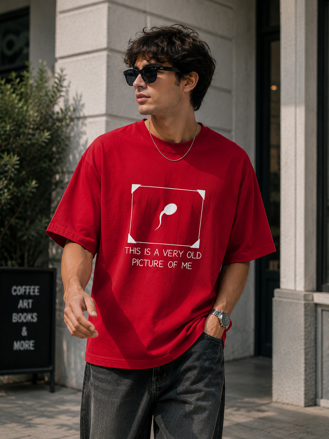"Very Old Picture of Me” - Premium Unisex Terry Oversized Tee