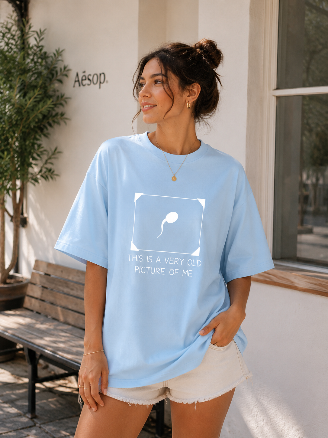"Very Old Picture of Me” - Premium Unisex Terry Oversized Tee