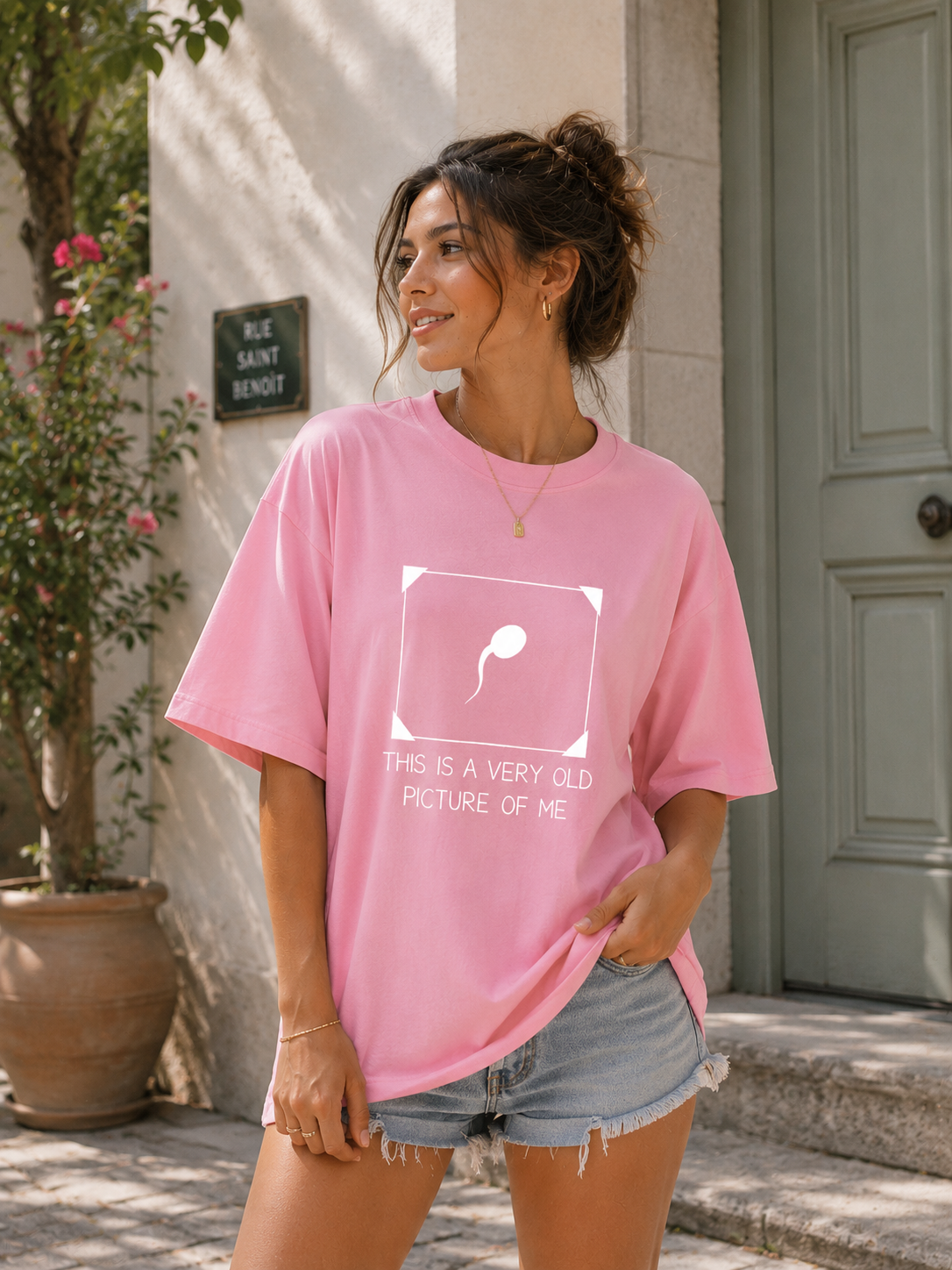 "Very Old Picture of Me” - Premium Unisex Terry Oversized Tee