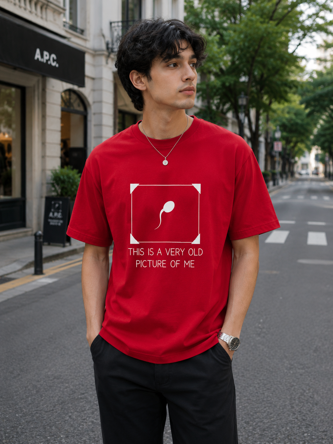 "Very Old Picture of Me” - Unisex Stretch T-shirt