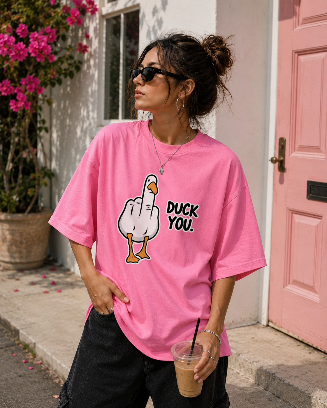 "Duck You" - Premium Unisex Terry Oversized Tee
