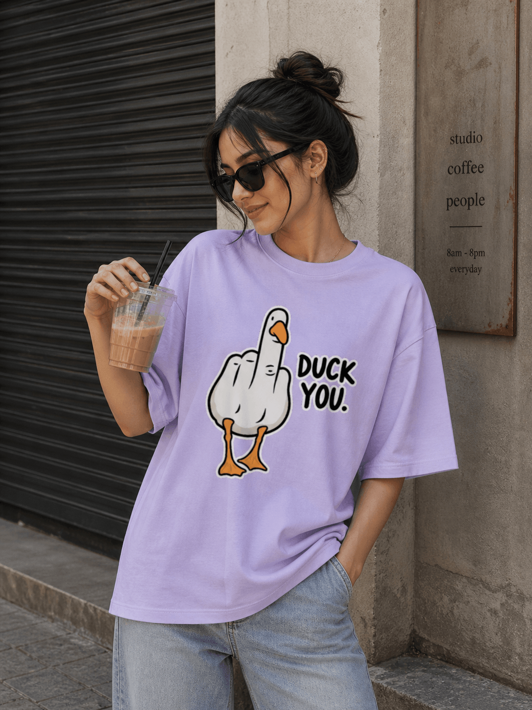 "Duck You" - Premium Unisex Terry Oversized Tee