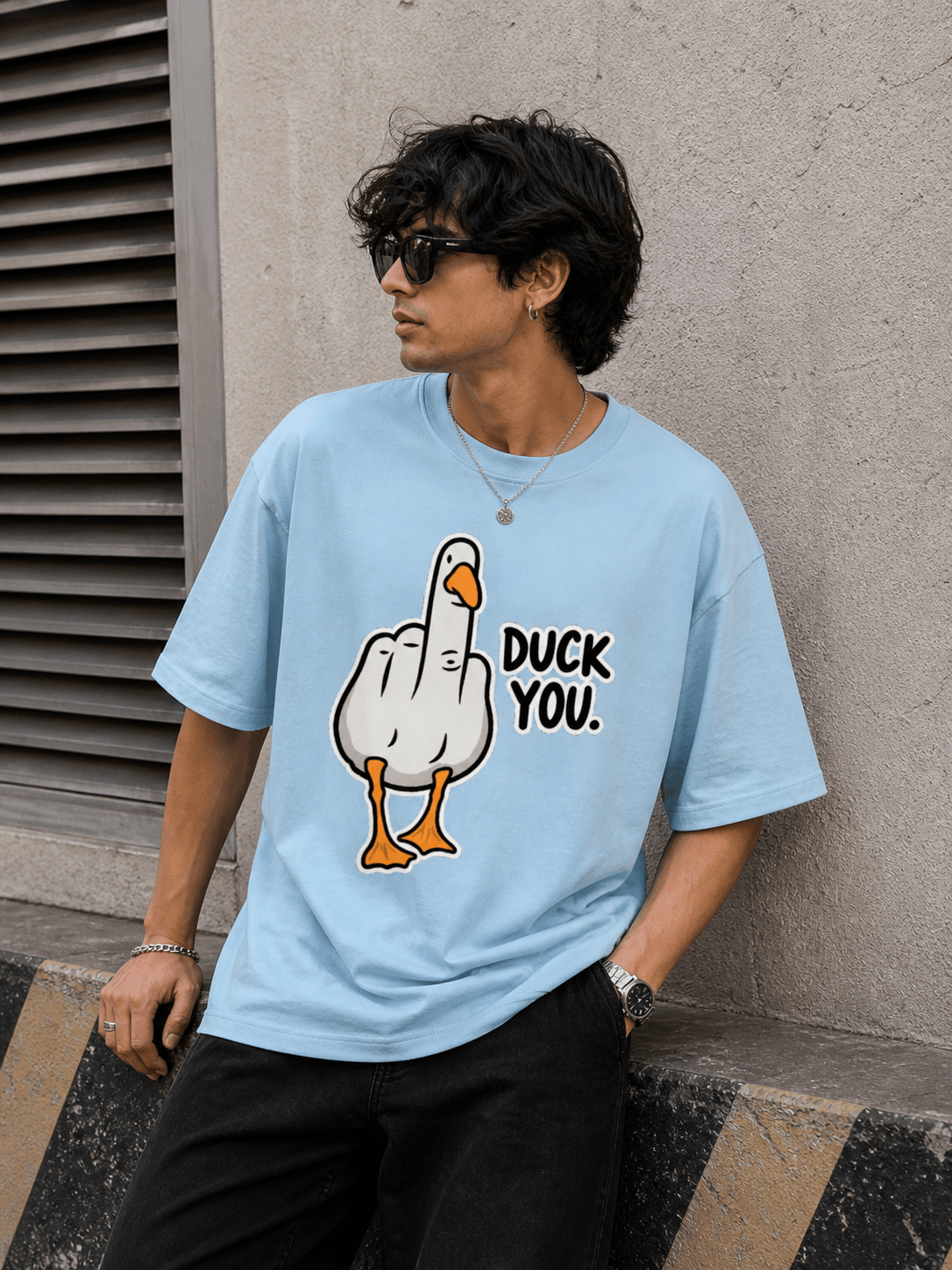 "Duck You" - Premium Unisex Terry Oversized Tee