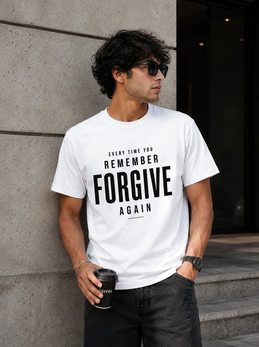 "Every Time You Remember, Forgive Again" - Premium Unisex Stretch T-shirt