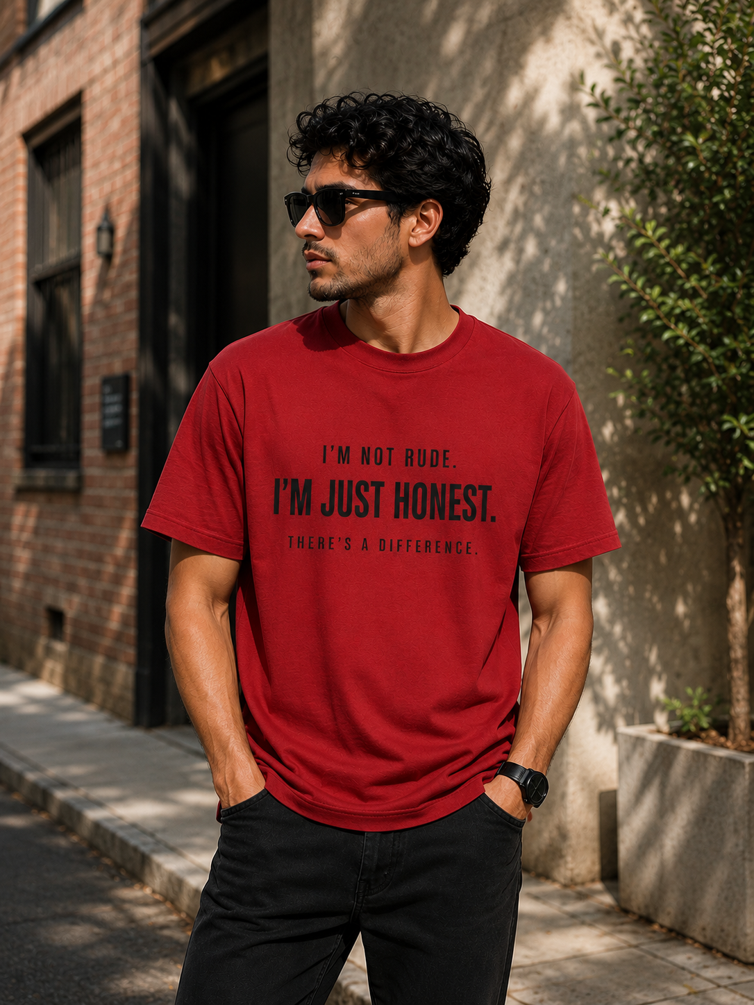"I’m not Rude. I’m just Honest." - Premium Unisex Stretch T-shirt