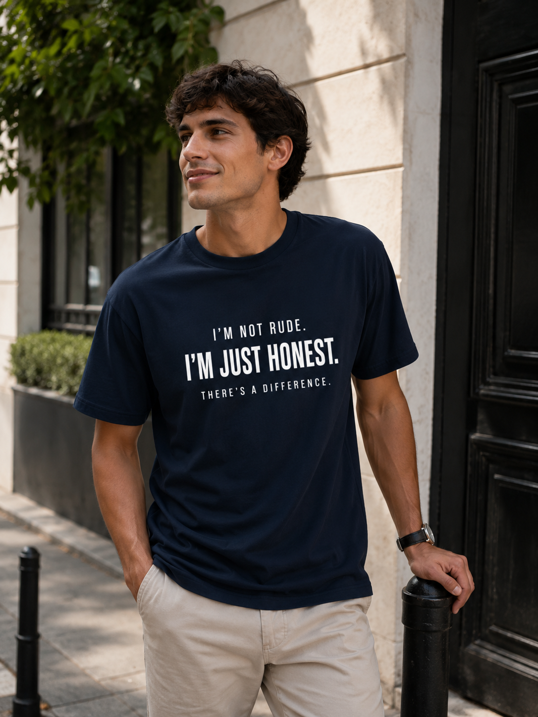 "I’m not Rude. I’m just Honest." - Premium Unisex Stretch T-shirt