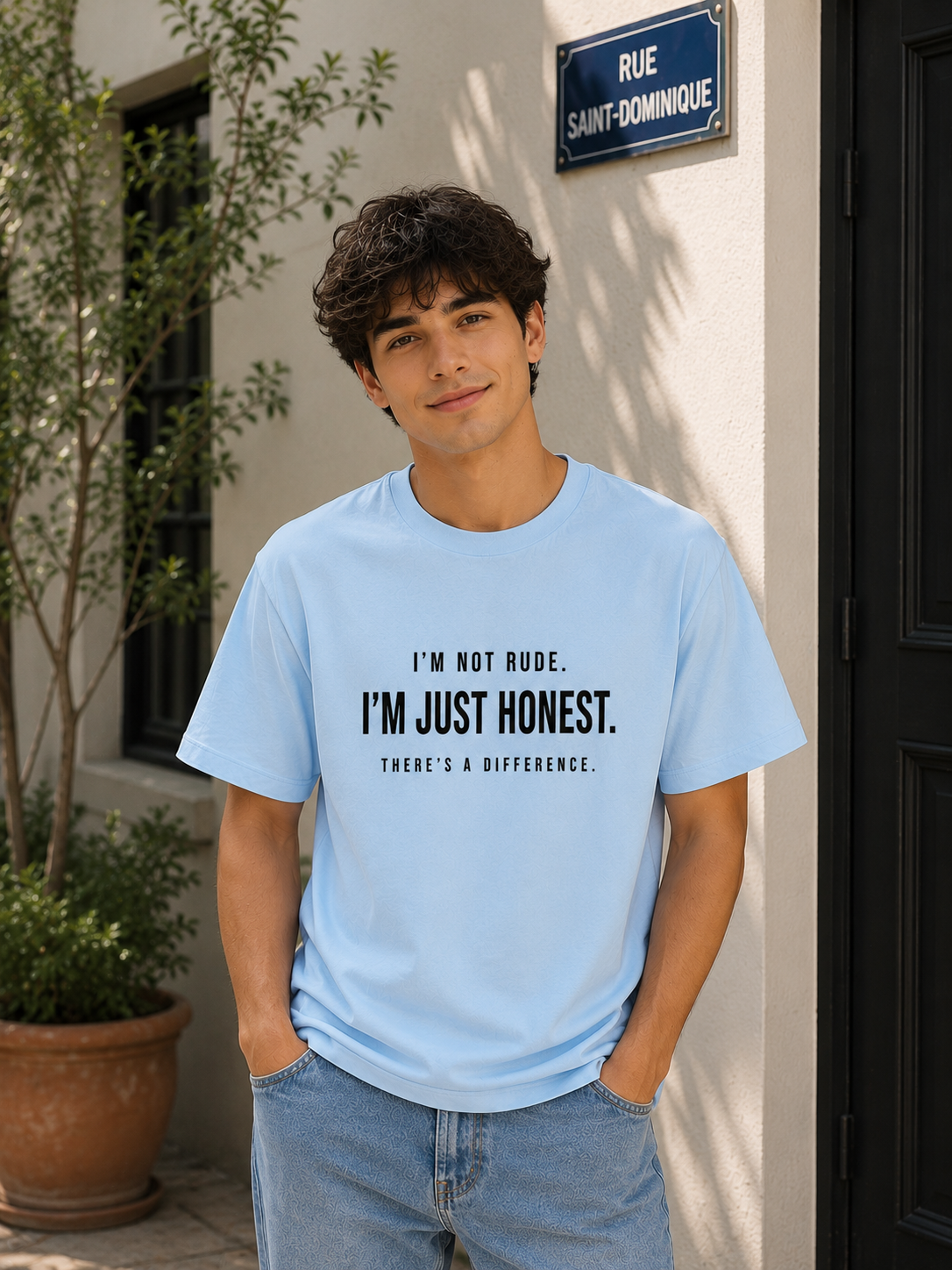 "I’m not Rude. I’m just Honest." - Premium Unisex Stretch T-shirt