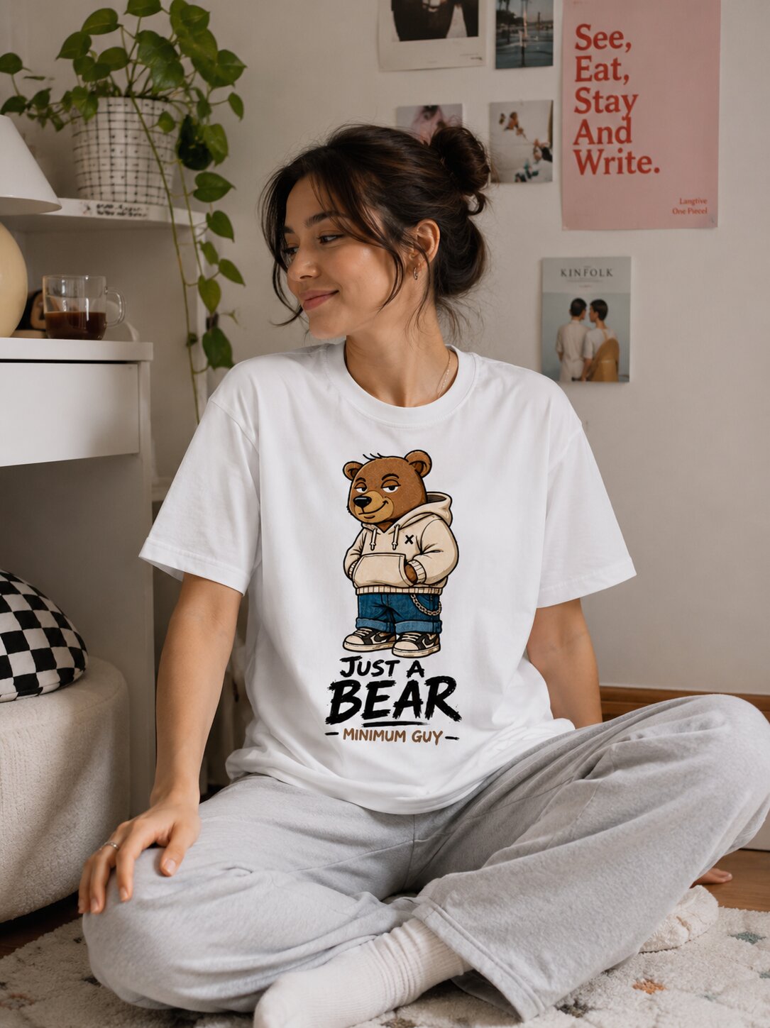 "Just a bear" - Premium Unisex Stretch T-shirt