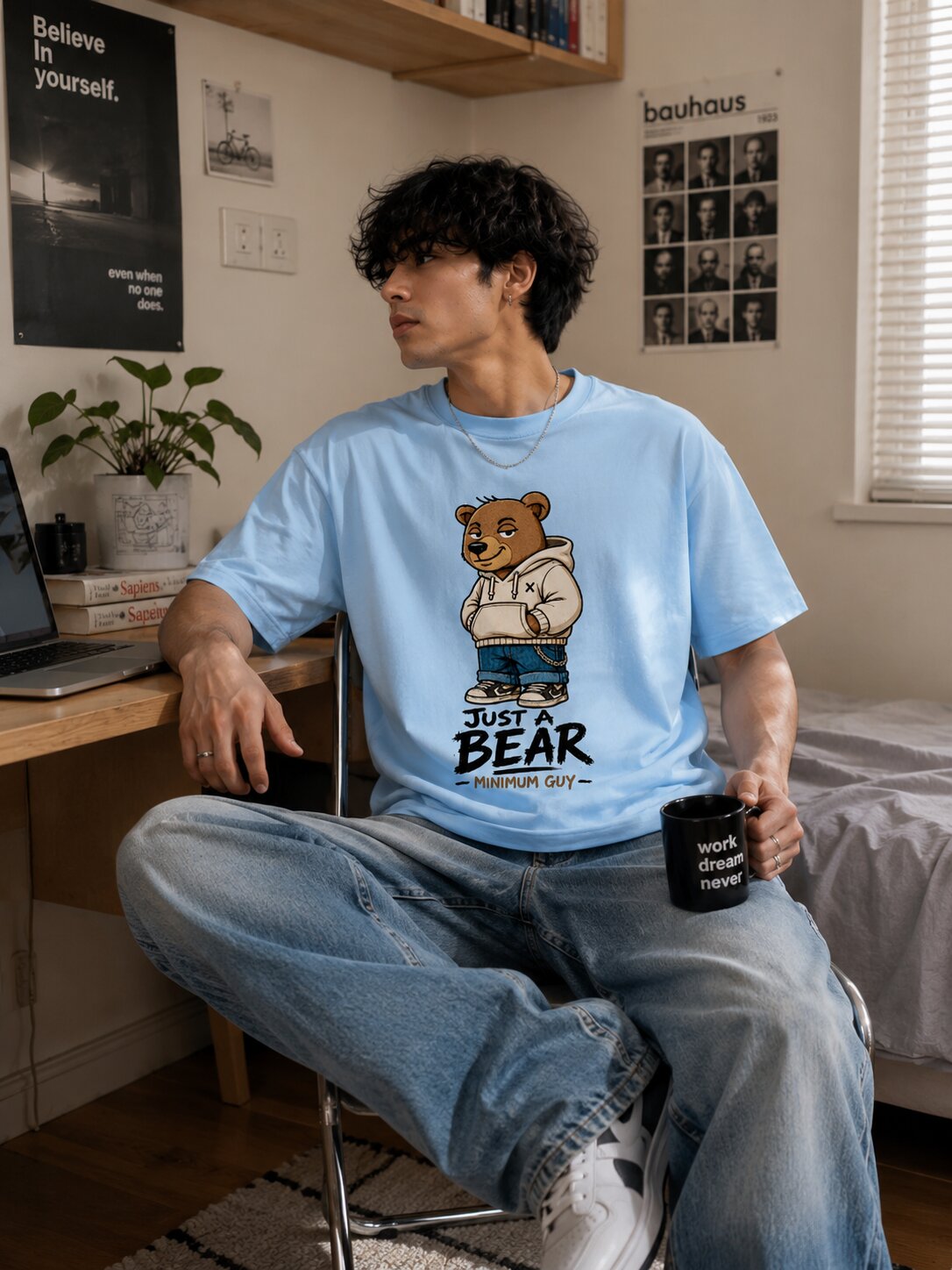 "Just a bear" - Premium Unisex Stretch T-shirt