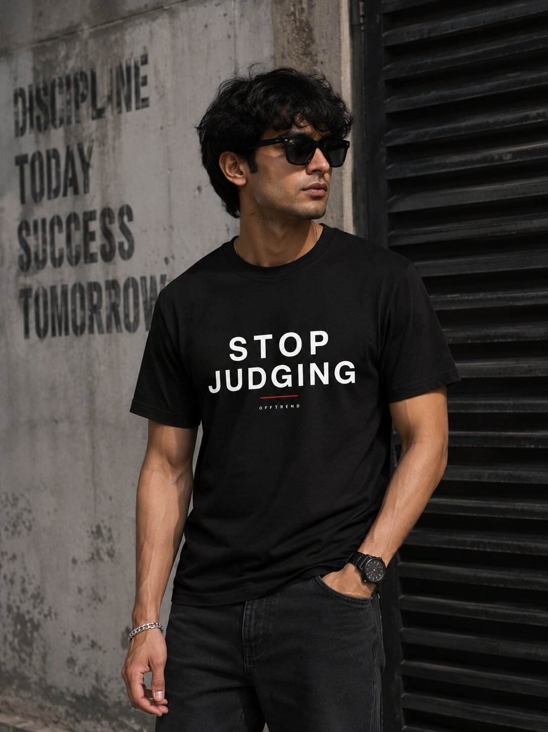 "Stop Judging" - Unisex Stretch T-shirt