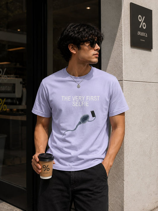 "The Very First Selfie" - Unisex Premium Stretch T-shirt