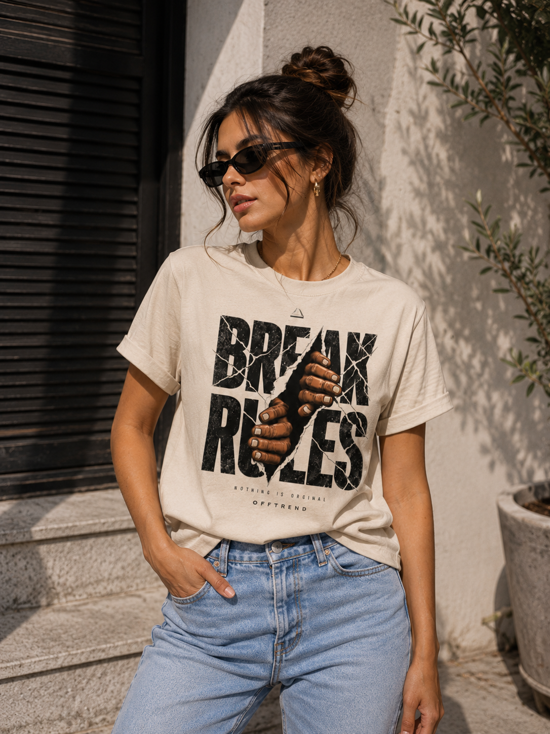 “BREAK RULES” - Unisex Premium Supima T-Shirt