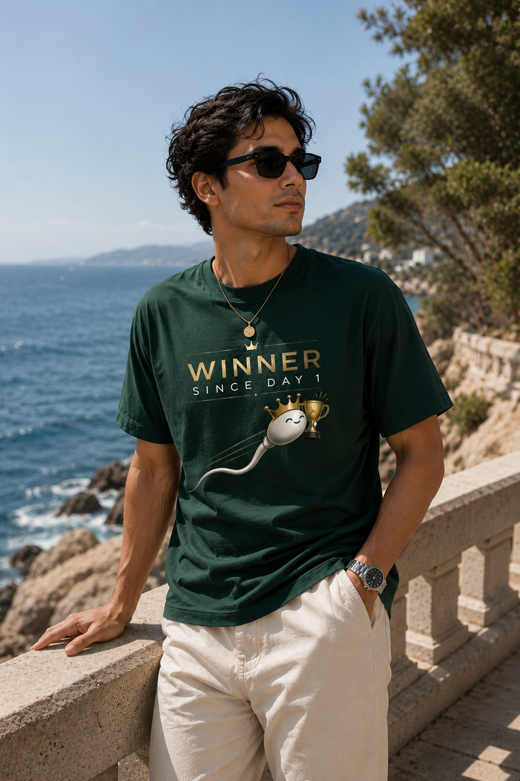 "WINNER SINCE DAY 1" - Premium Unisex Terry Oversized Tee