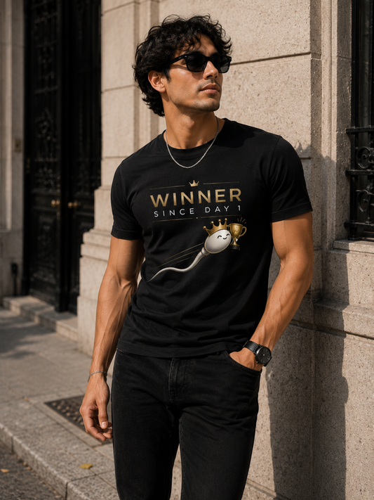 "WINNER SINCE DAY 1" - Premium Unisex Stretch T-shirt